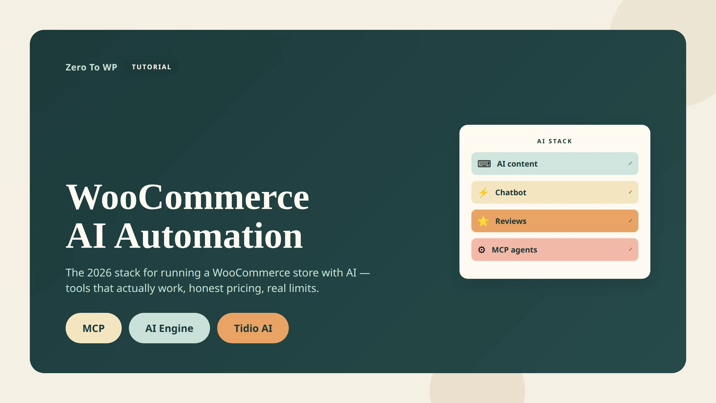 WooCommerce AI automation guide with chatbots, product descriptions, and AI agents