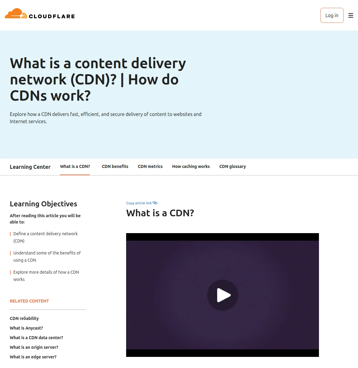 Cloudflare CDN — a popular content delivery network used by WordPress sites