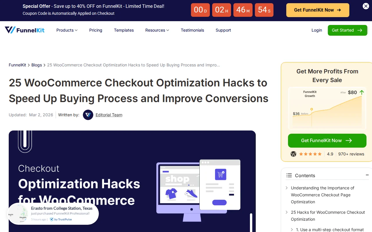 FunnelKit WooCommerce checkout optimization guide