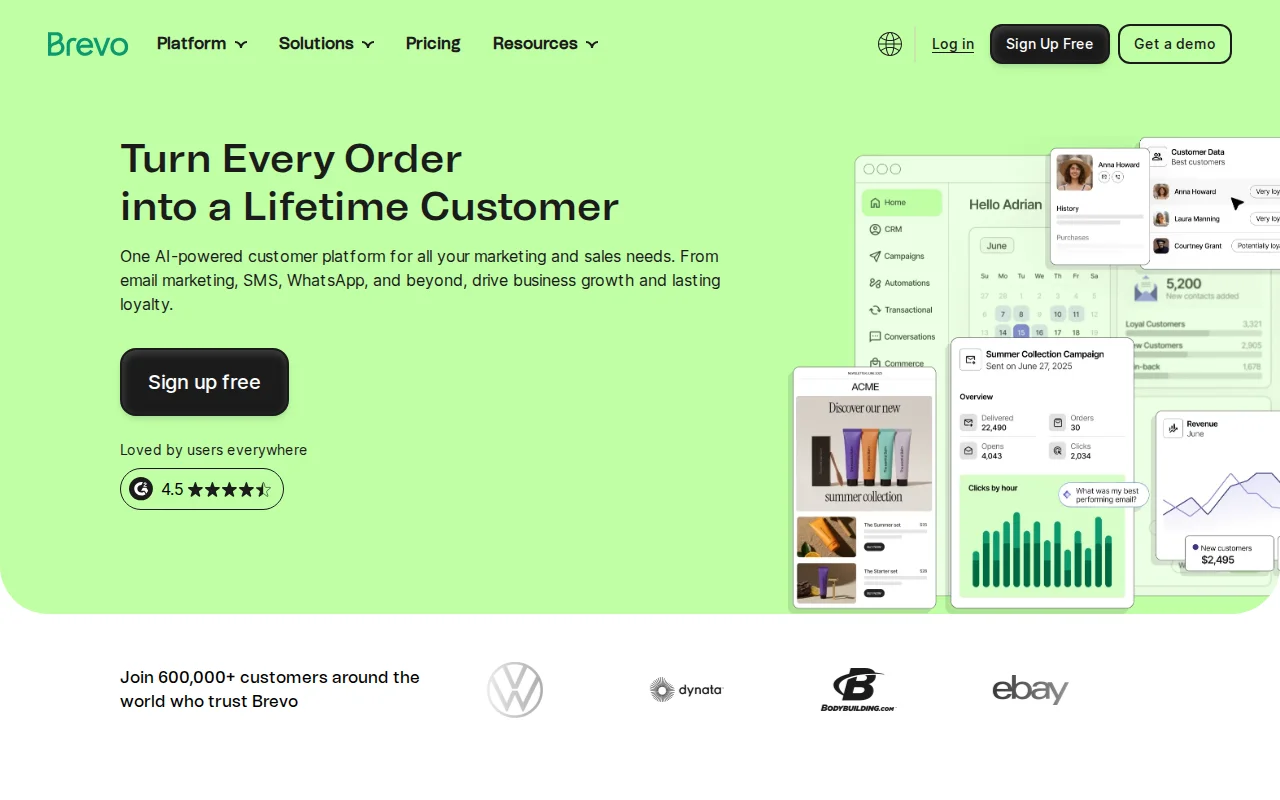Brevo email marketing platform
