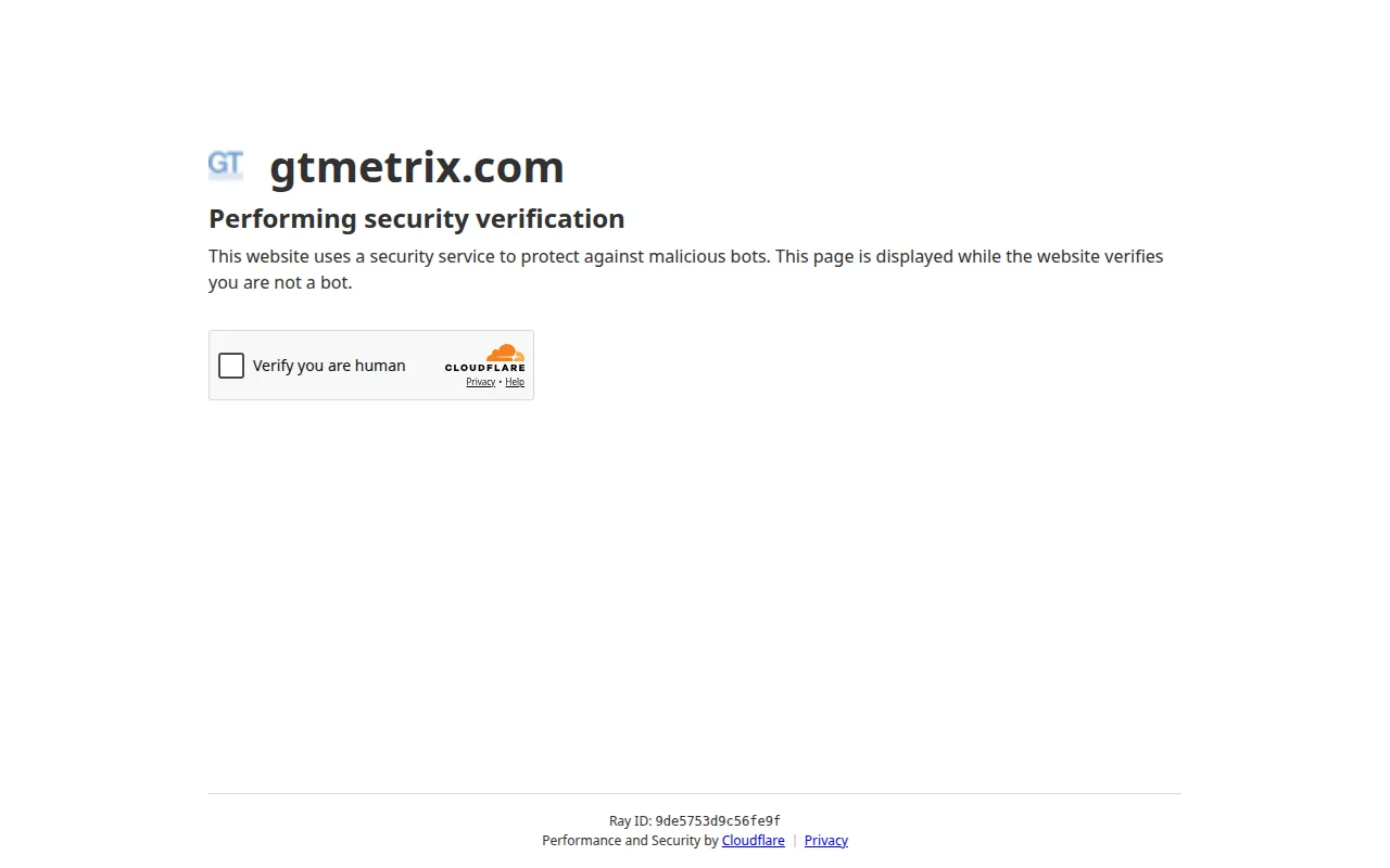 GTmetrix homepage — a popular free tool for testing your WordPress website page speed and performance