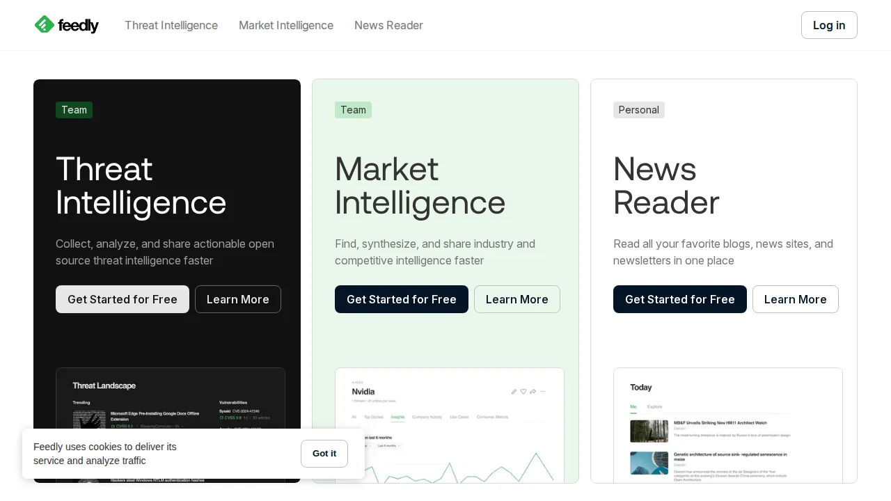 Feedly — popular RSS reader