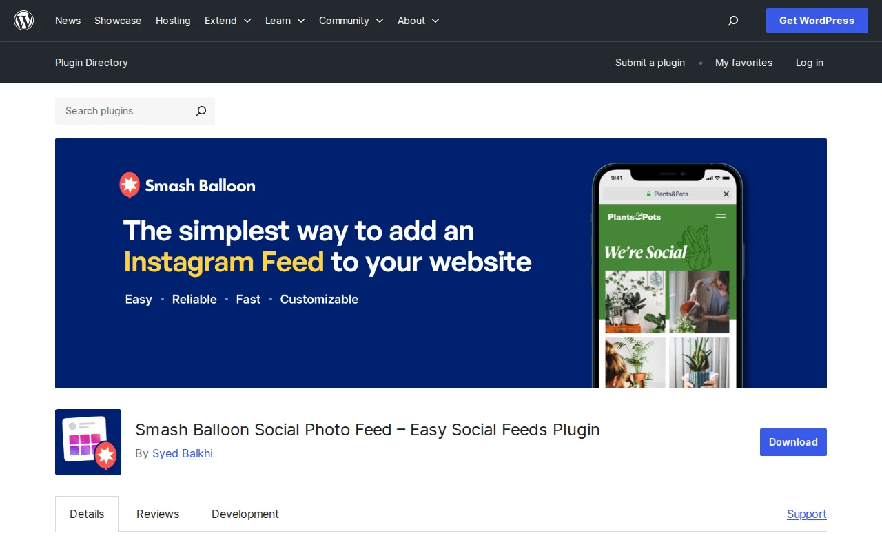 Smash Balloon Instagram Feed on WordPress.org